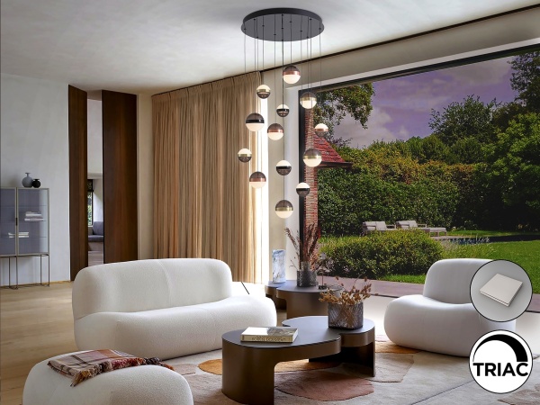 Люстра Orbes 13L черный/медный/латунный от интернет-магазина IDODOM.RU