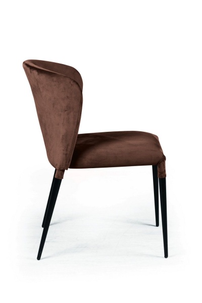 Стул Albert (Альберт), бархат коричневый 12 от интернет-магазина IDODOM.RU