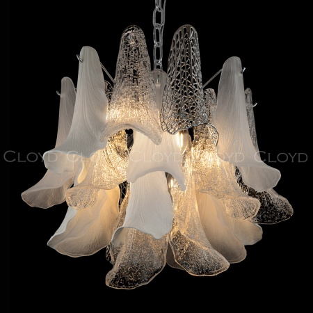 Люстра Cloyd WASABI C7 / Ø50 см - керамика - хром (арт.11448) от интернет-магазина IDODOM.RU