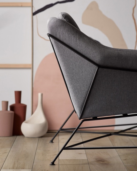 Диван Brida графитовый 128 см от интернет-магазина IDODOM.RU