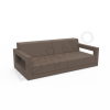 Диван Quarter lounge с подушками кофейного цвета, аксессуар кофейного цвета