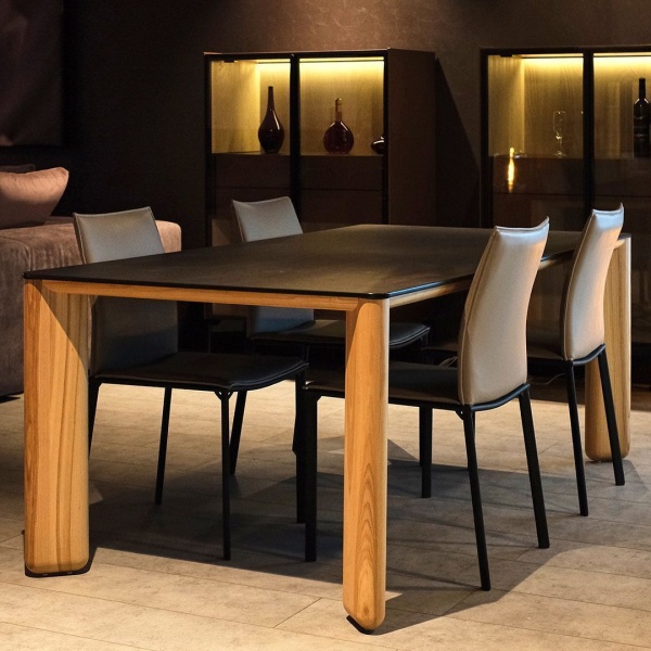 Стол обеденный Momo (200) массив бук + пластик от интернет-магазина IDODOM.RU