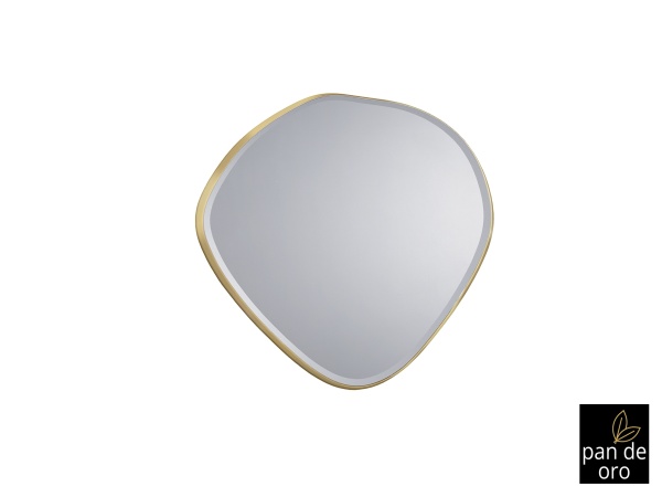 Зеркало овальное Mimo 114X110 золотое от интернет-магазина IDODOM.RU