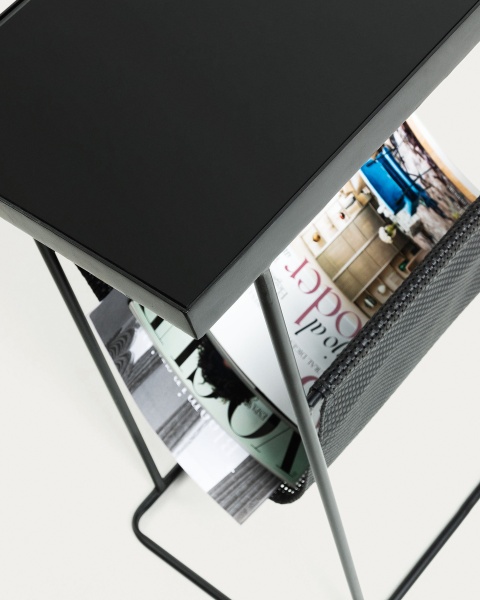 Приставной стол Vogue металлический черный от интернет-магазина IDODOM.RU