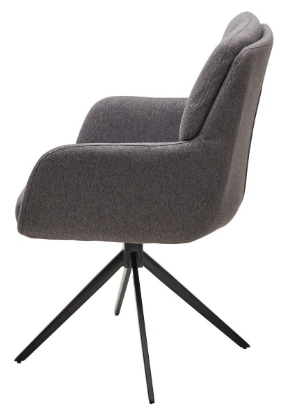 Стул Sun ткань серый, поворотный механизм 360 градусов от интернет-магазина IDODOM.RU