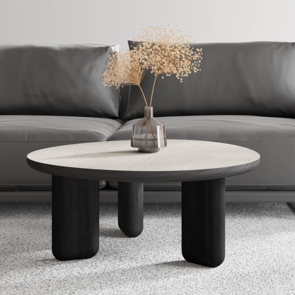 Журнальный столик Momo D800 массив / пластик hpl светлый бетон от интернет-магазина IDODOM.RU