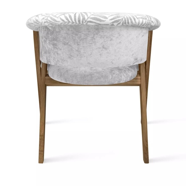 Кресло Claus, дуб натуральный, ткань, серый от интернет-магазина IDODOM.RU