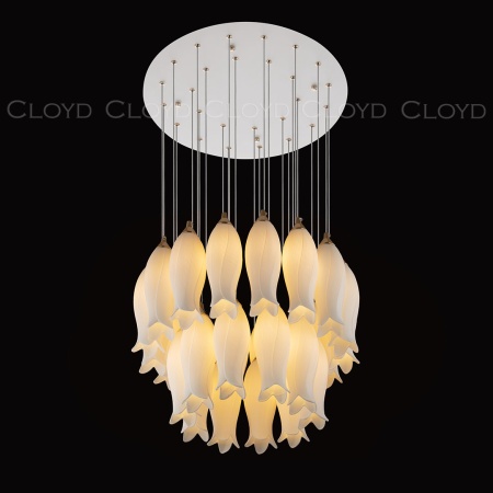 Люстра Cloyd ARGANA C26 / Ø50 см - керамика - белый (арт.10806) от интернет-магазина IDODOM.RU