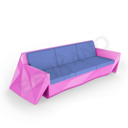 Диван Quaro с подушками Royal Purple, Navy