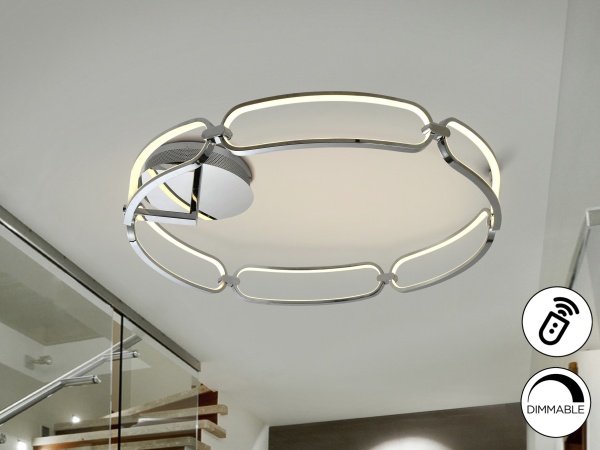 Потолочный светильник Colette Ø80 хром DIM от интернет-магазина IDODOM.RU