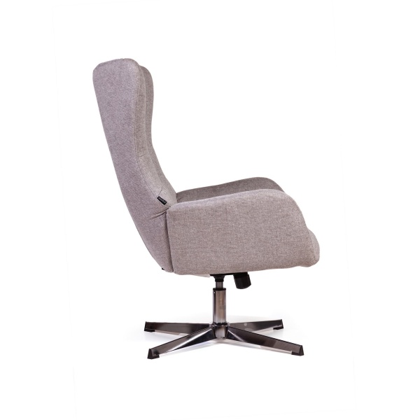 Кресло качалка с оттоманкой ANDREA, серый от интернет-магазина IDODOM.RU