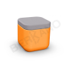 Пуф Grace оранжевого цвета, аксессуар серого цвета