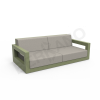 Диван Quarter lounge с подушками темно-зеленого цвета, аксессуар светло-серого цвета
