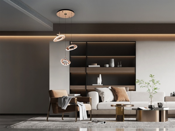 Mirena Люстра 3L розовое золото от интернет-магазина IDODOM.RU