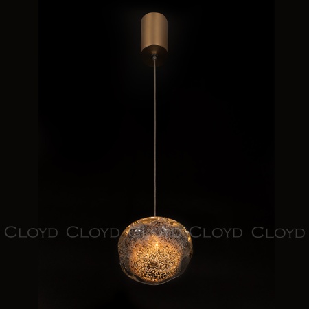 Подвесной светильник Cloyd VOCAL-A P1 / латунь - коричнев. стекло (арт.11344) от интернет-магазина IDODOM.RU