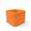 Кашпо Cubo 60 оранжевого цвета