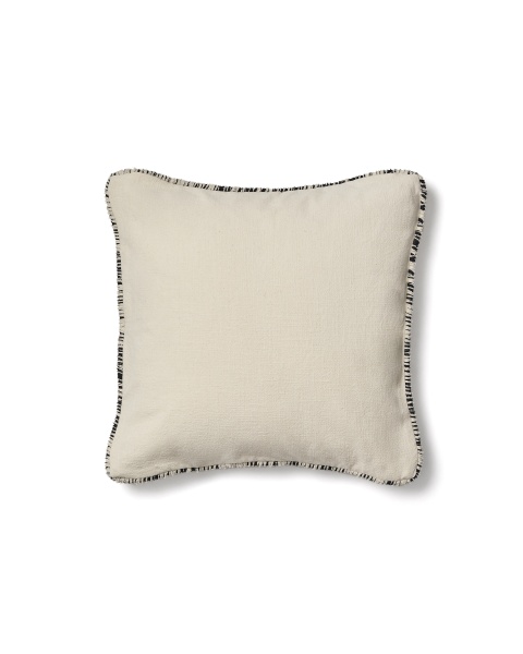 Чехол для подушки Enari бежевый хлопок с черной отделкой 50 x 50 см от интернет-магазина IDODOM.RU