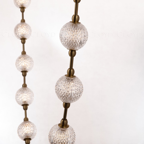 Подвесной светильник Cloyd RACHMANINOFF P20 / шир. 100 см - латунь (арт.11416) от интернет-магазина IDODOM.RU