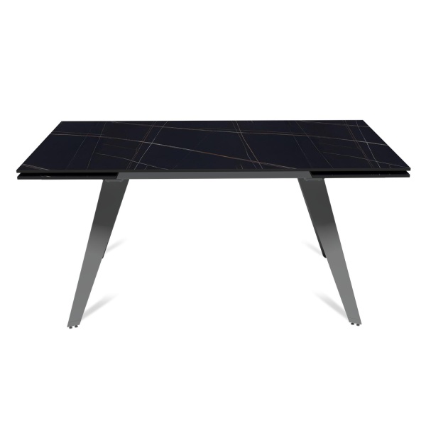 Стол раскладной Rhein (160+40+40), керамика матовая Black gold от интернет-магазина IDODOM.RU