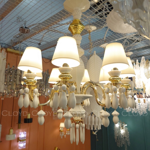 Люстра Cloyd LOTTIE-C C8 / Ø62 см- белая керамика (арт.11219) от интернет-магазина IDODOM.RU