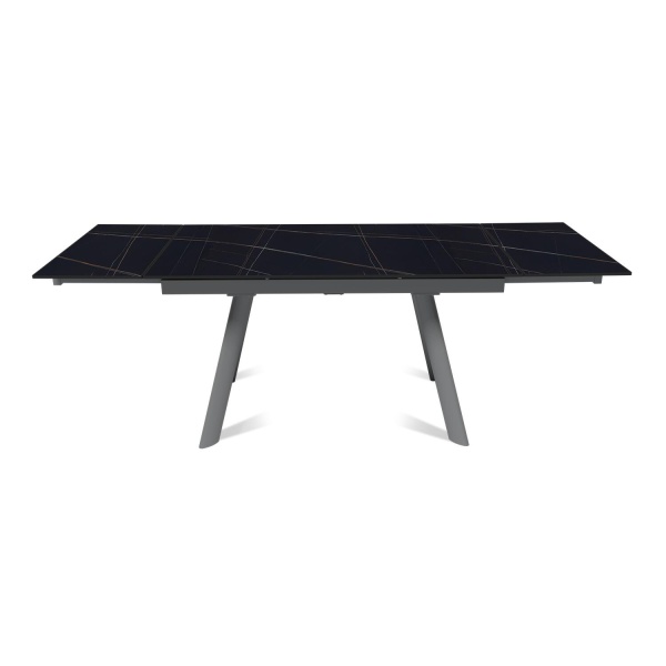 Стол раскладной Stone (140+40+40), керамика матовая Black Gold от интернет-магазина IDODOM.RU