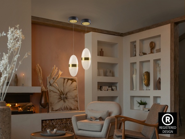 Подвесной светильник Garden 1L черный/бронзовый от интернет-магазина IDODOM.RU