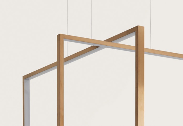 Подвесной светильник Frame 120x50 cm бронзовый от интернет-магазина IDODOM.RU