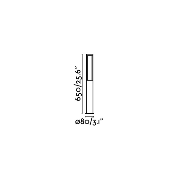 Фонарный столб logar-1 темно-серый от интернет-магазина IDODOM.RU