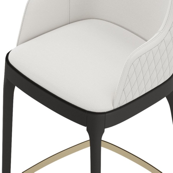 Кресло полубарное Magda, массив бук, рогожка белый от интернет-магазина IDODOM.RU