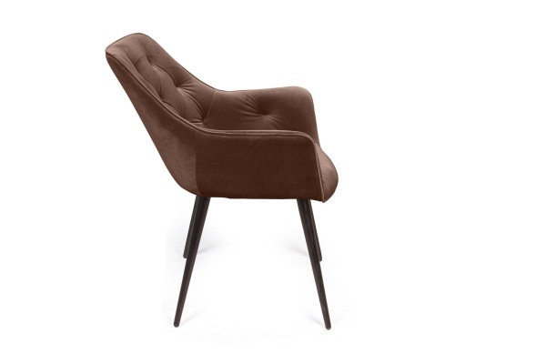 Стул Archi поворотный 90 градусов, функция возврата, антишум, бархат коричневый 12, опора конус от интернет-магазина IDODOM.RU