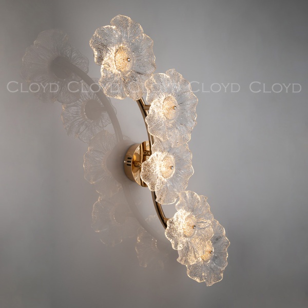 Бра Cloyd SHAMBALA-B W5 / выс. 72 см - золото (арт.20396) от интернет-магазина IDODOM.RU