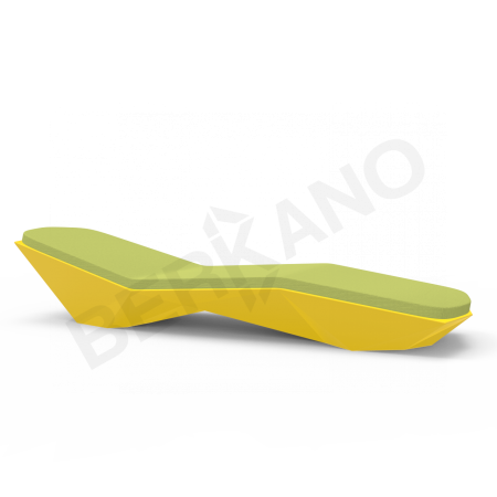 Шезлонг Quaro с подушками Yellow, Green