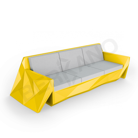 Диван Quaro с подушками Yellow, Gray