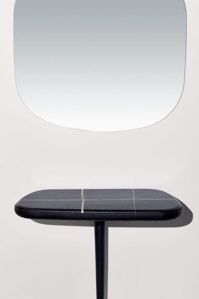 Консоль Momentos черный ясень / мрамор Sahara Noir от интернет-магазина IDODOM.RU