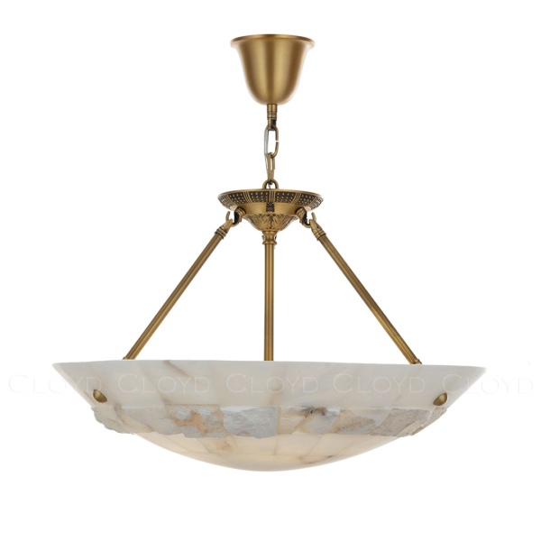 Люстра Cloyd TELEMACH C6 / Ø60 см - алебастр - латунь (арт.12347) от интернет-магазина IDODOM.RU