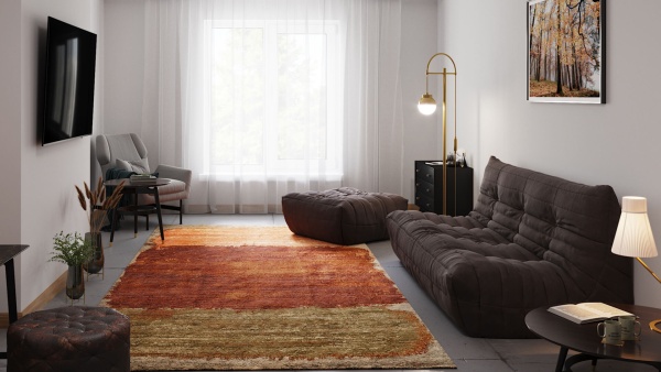 Диван ДеФранс™️ прямой 3-х местный - Эконом микровелюр