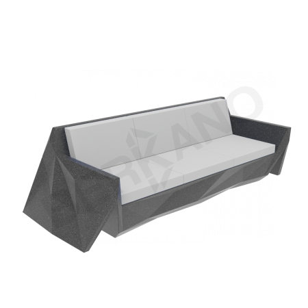 Диван Quaro с подушками Black Granite, Gray