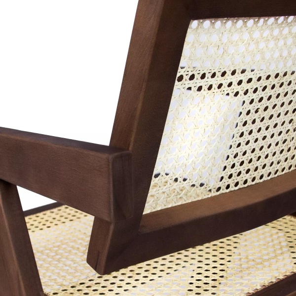 Стул с подлокотниками Franz, бук натуральный, лак темный орех от интернет-магазина IDODOM.RU