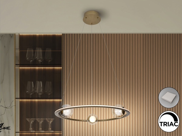 Подвесной светильник Tirsa бронзовый D60 от интернет-магазина IDODOM.RU