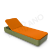 Шезлонг Grace Olive green, Orange