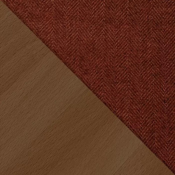 Полукресло Ludvig, бук натуральный, лак орех, шенилл красный от интернет-магазина IDODOM.RU