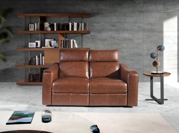 Диван 2-х местный 6165/KM5035-2P-M1595 с реклайнером коричневый от интернет-магазина IDODOM.RU