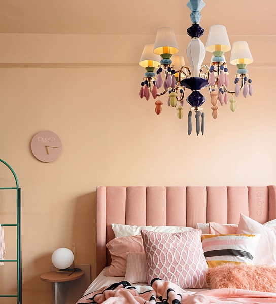 Люстра Cloyd LOTTIE-A C6 / Ø56 см- цветная керамика - золото (арт.11043) от интернет-магазина IDODOM.RU