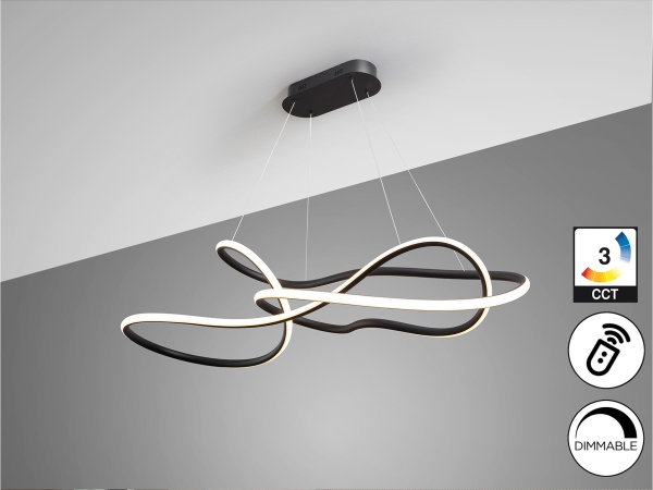 Evania Люстра большая черный матовый от интернет-магазина IDODOM.RU