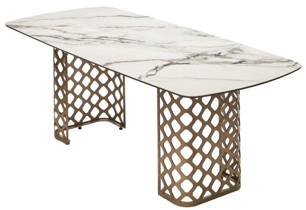 Стол обеденный Caviar (220) керамика матовая, светлая от интернет-магазина IDODOM.RU