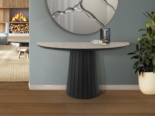 Koria Консоль цвет каменный/черный от интернет-магазина IDODOM.RU