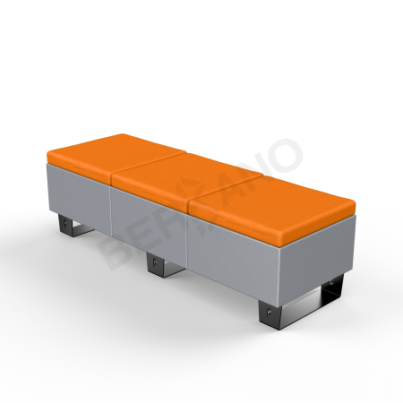 Скамейка Brick 180 Graphite, Orange