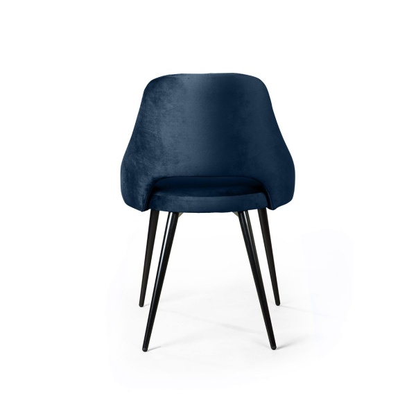 Стул William, бархат синий 29/ черный конус от интернет-магазина IDODOM.RU
