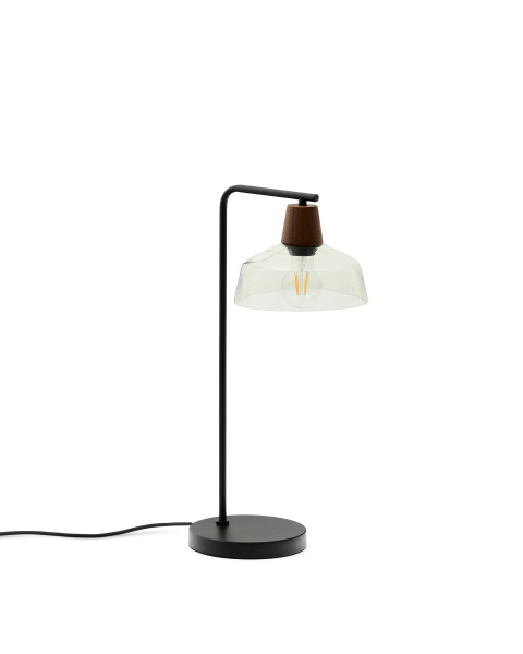 Настольная лампа Silex с металлической ножкой и плафоном из зеленого стекла от интернет-магазина IDODOM.RU