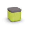 Пуф Grace зеленого цвета, аксессуар графитового цвета